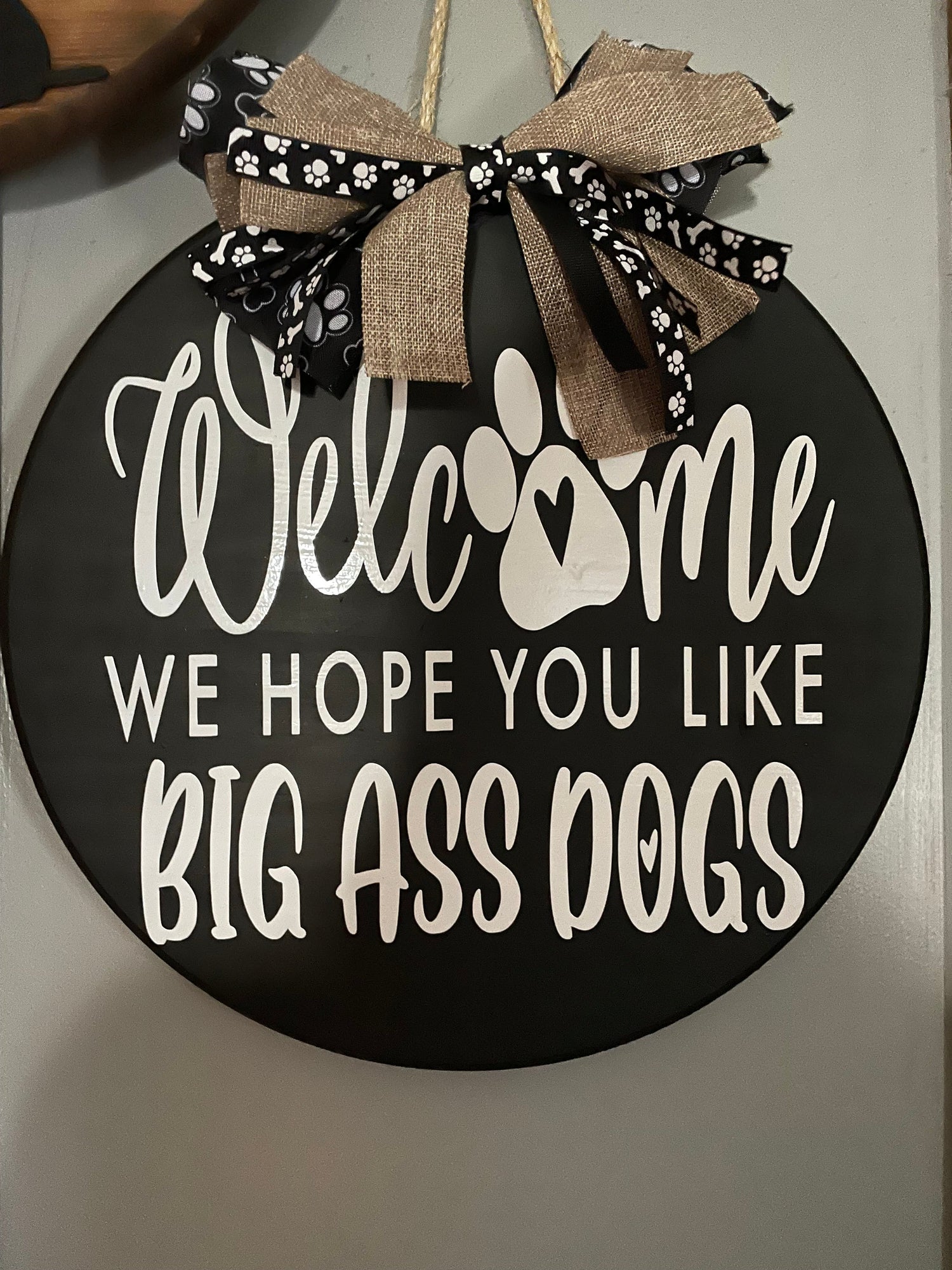 Wood door signs